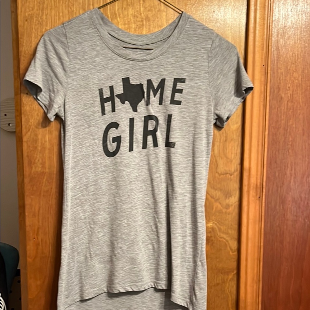 Heather Gray 'HOME GIRL' Graphic Tee